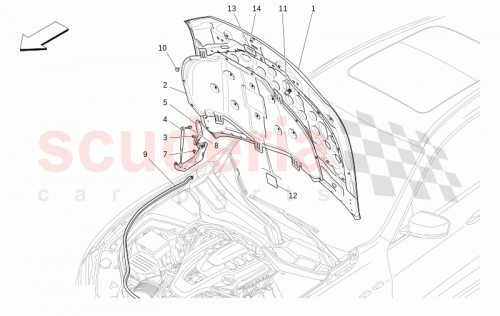 Part Diagram for Maserati 670213888