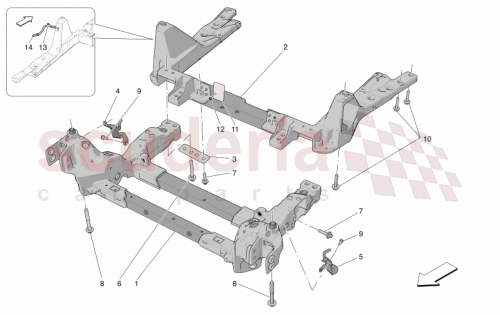 Part Diagram for Maserati 670300184