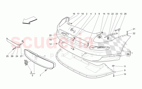 Part Diagram for Maserati 16043324