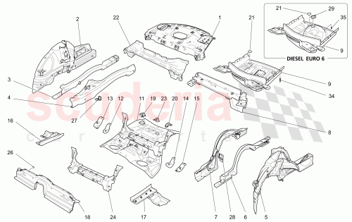 Part Diagram for Maserati 673009047