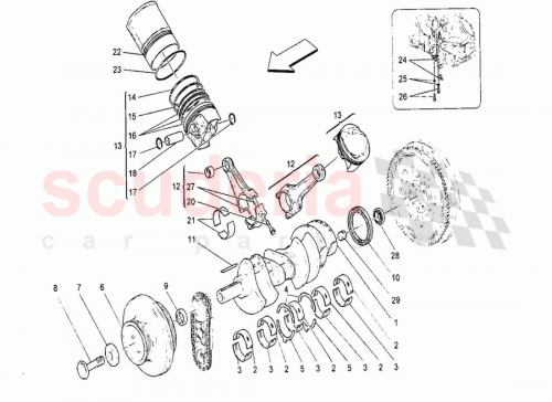 Part Diagram for Maserati 261718