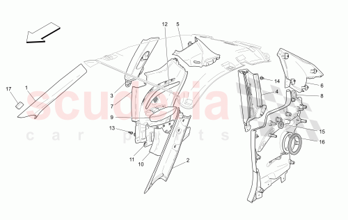 Part Diagram for Maserati 68707324