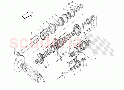Part Diagram for Maserati 214801