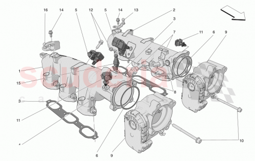 Part Diagram for Maserati 670051117