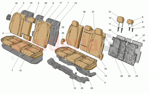 Part Diagram for Maserati 673011415