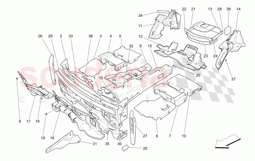 Part Diagram for Maserati 670038501