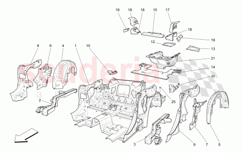 Part Diagram for Maserati 81442600
