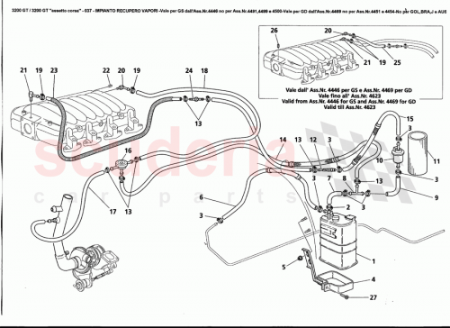 Part Diagram for Maserati 312230461