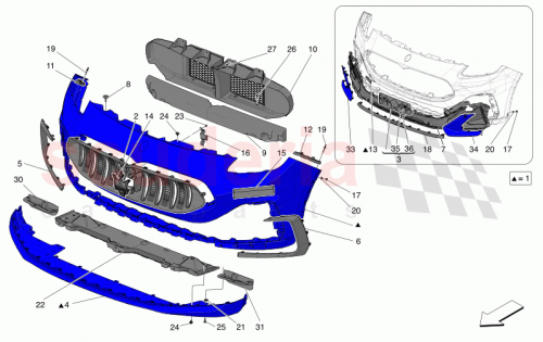 Part Diagram for Maserati 670157216