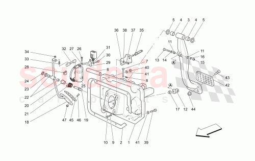Part Diagram for Maserati 127494