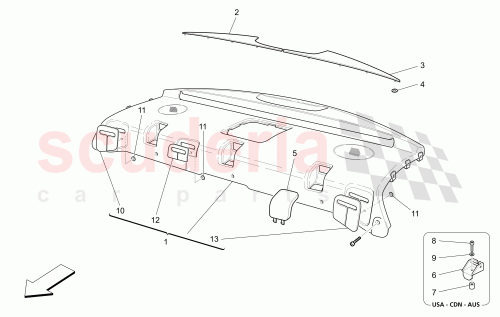 Part Diagram for Maserati 981447407