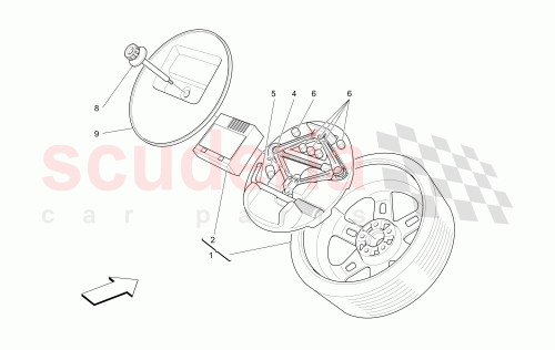 Part Diagram for Maserati 389800336