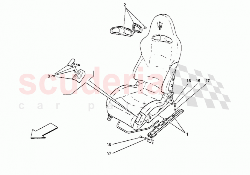 Part Diagram for Maserati 980145395