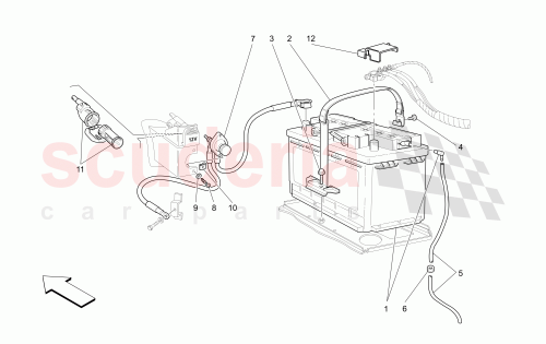 Part Diagram for Maserati 383000325