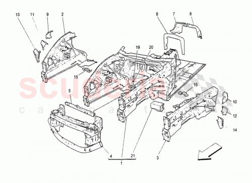 Part Diagram for Maserati 66828700