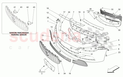 Part Diagram for Maserati 673006991