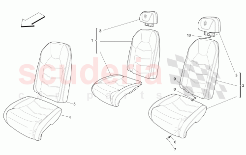 Part Diagram for Maserati 958221000
