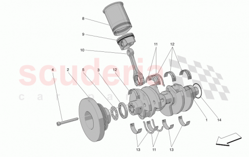 Part Diagram for Maserati 670051318