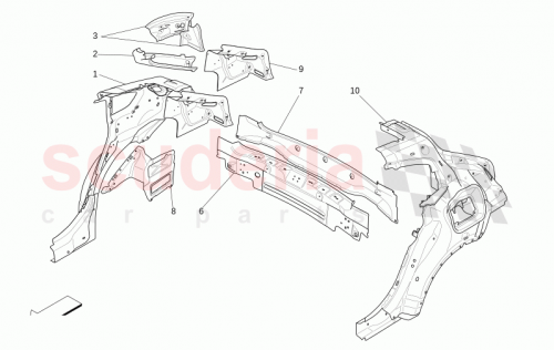 Part Diagram for Maserati 673012331