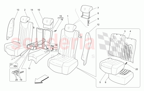 Part Diagram for Maserati 981439433