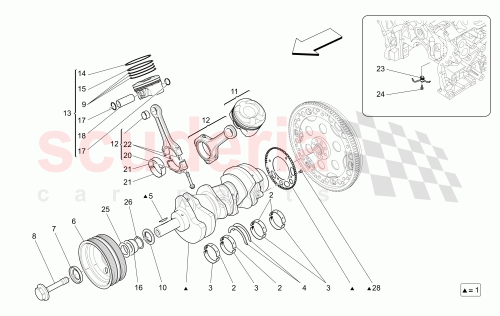 Part Diagram for Maserati 280326