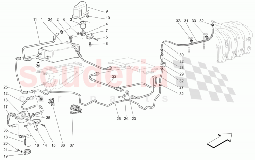 Part Diagram for Maserati 66133600