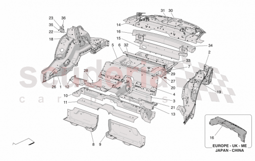 Part Diagram for Maserati 675001769