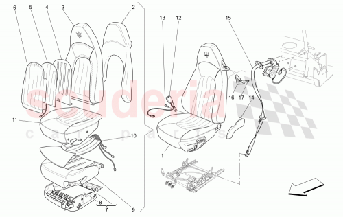 Part Diagram for Maserati 981100007