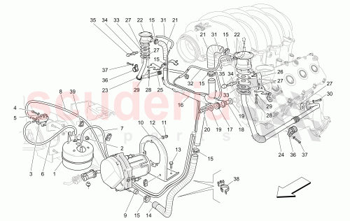 Part Diagram for Maserati 238513
