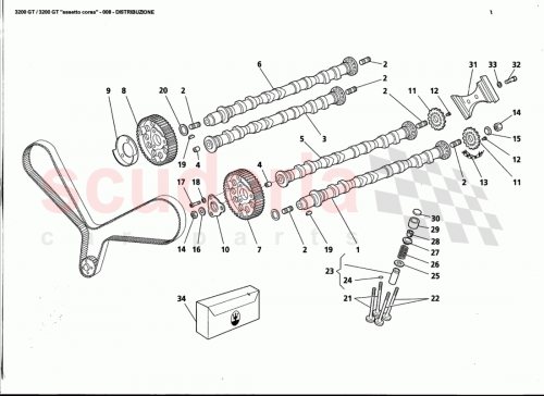 Part Diagram for Maserati 311053308