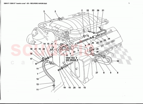Part Diagram for Maserati 585069900