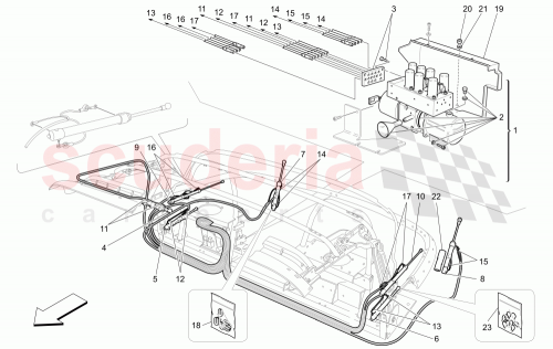 Part Diagram for Maserati 66115800
