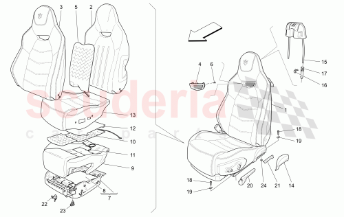 Part Diagram for Maserati 980145461