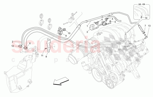 Part Diagram for Maserati 204928