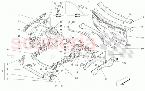 Part Diagram for Maserati 673008200