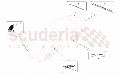 Part Diagram for Maserati 670213148