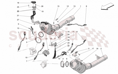 Part Diagram for Maserati 46352318