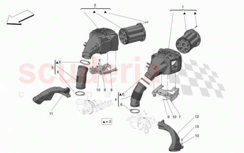 Part Diagram for Maserati 673011137