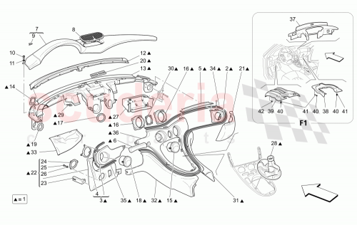 Part Diagram for Maserati 67698510