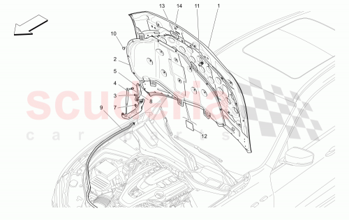 Part Diagram for Maserati 673005571
