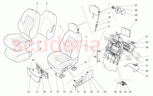 Part Diagram for Maserati 670029528