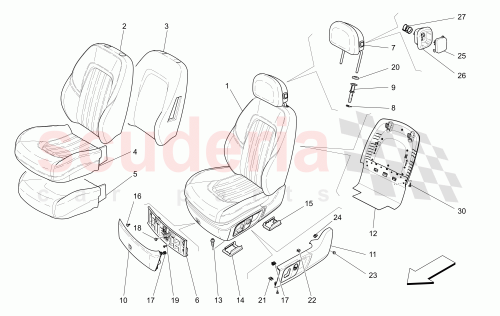 Part Diagram for Maserati 670006149