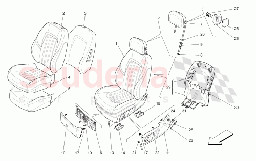 Part Diagram for Maserati 670071478