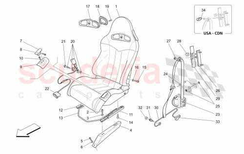 Part Diagram for Maserati 984500542