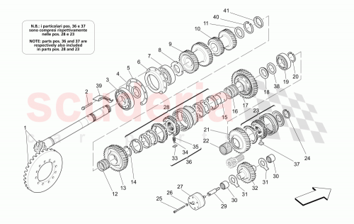 Part Diagram for Maserati 185037