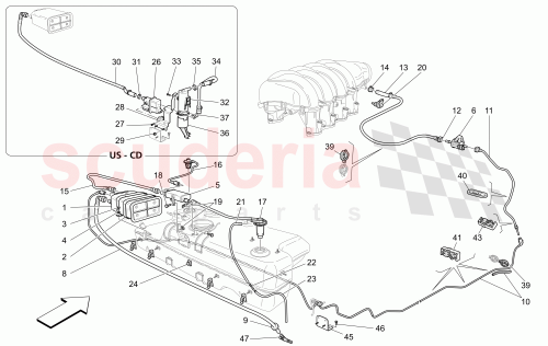 Part Diagram for Maserati 14305274