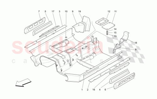 Part Diagram for Maserati 66423900