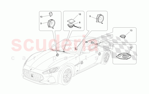 Part Diagram for Maserati 350596
