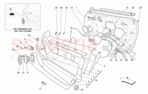 Part Diagram for Maserati 67239913