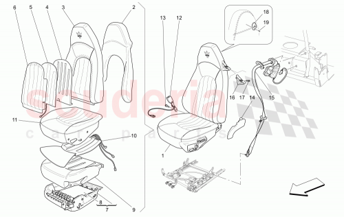 Part Diagram for Maserati 982410002